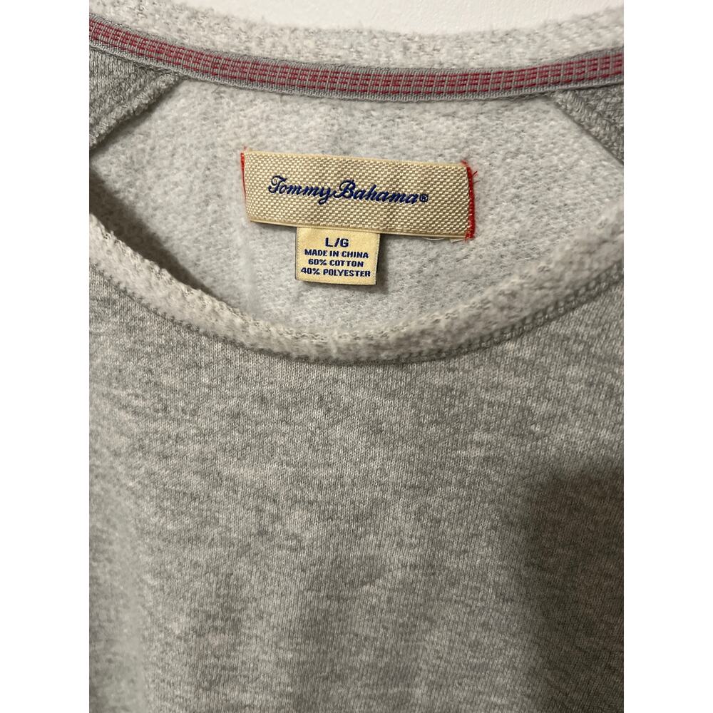 Women's Tommy Bahama Gray Tunic Sweatshirt, Size‎ Large, ##1138-L - Picture 2 of 4